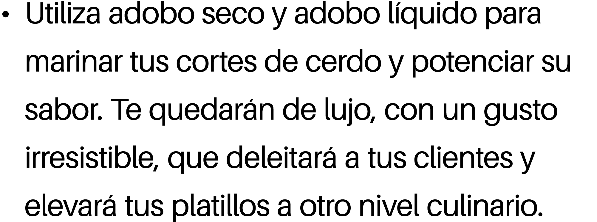 • Utiliza adobo seco y adobo l quido para marinar tus cortes de cerdo y potenciar su sabor. Te quedar n de lujo, con ...