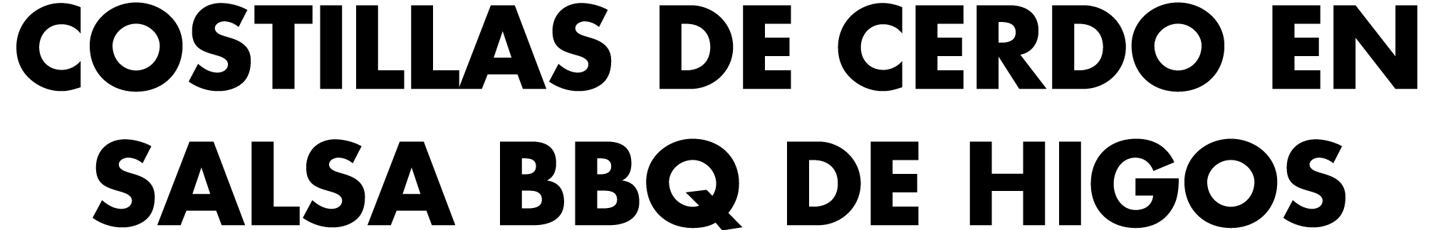 Costillas de cerdo en salsa BBQ de higos